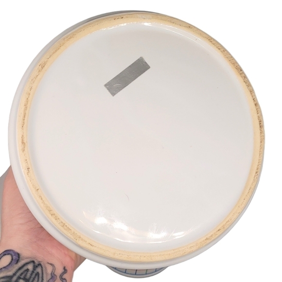 1980's/90's Mardi Gras pattern stoneware? cooking pot & French onion soup bowl - Picture 7 of 7